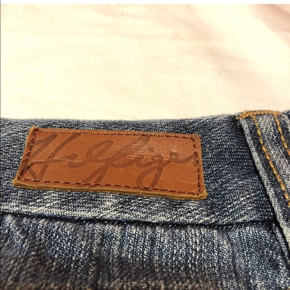 Tommy Hilfiger denim jean mini skirt pockets - Picture 7 of 8